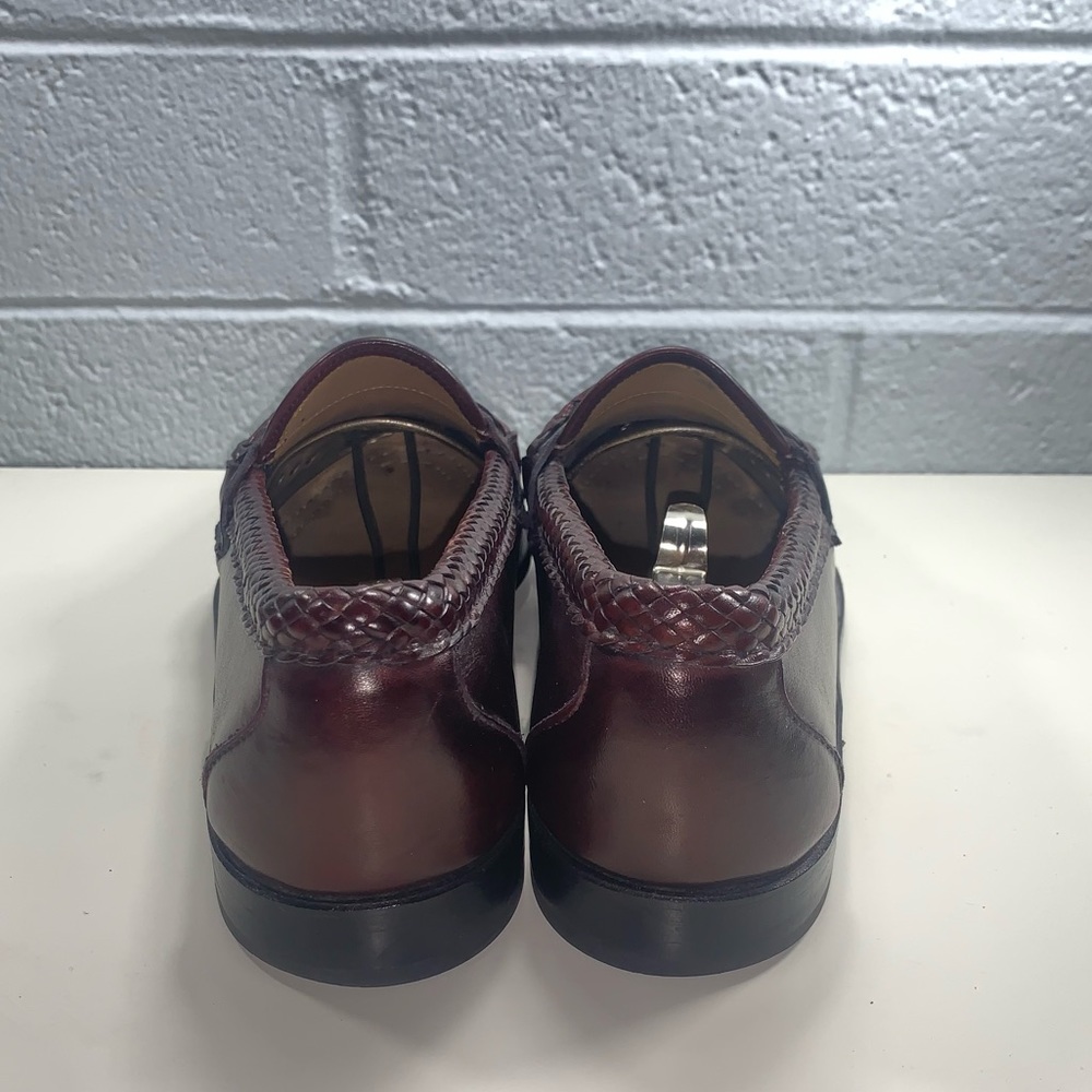 Allen Edmonds Burgundy Red Brown Leather Loafers Mens Size 11 Shoes Made In USA - Picture 4 of 8